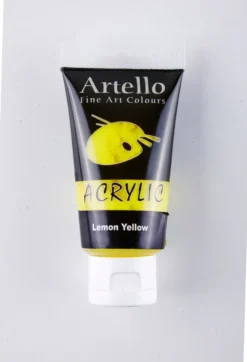 Akrylmaling Artello gul lemon 75ml