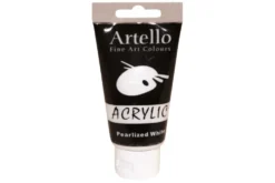 Akrylmaling Artello hvid pearlized 75ml