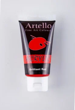 Akrylmaling Artello rød brilliant 75ml