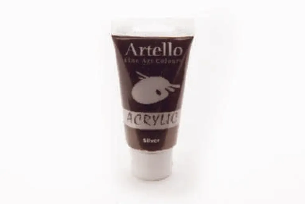 Akrylmaling Artello sølv 75ml