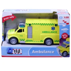 Ambulance med lys og lyd