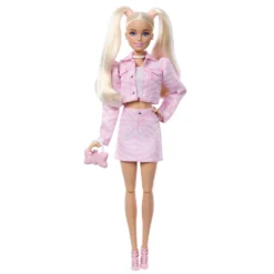 Barbie Deluxe lyserød denimjakke blond