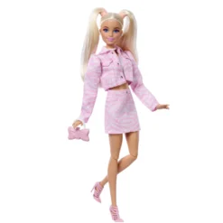 Barbie Deluxe lyserød denimjakke blond