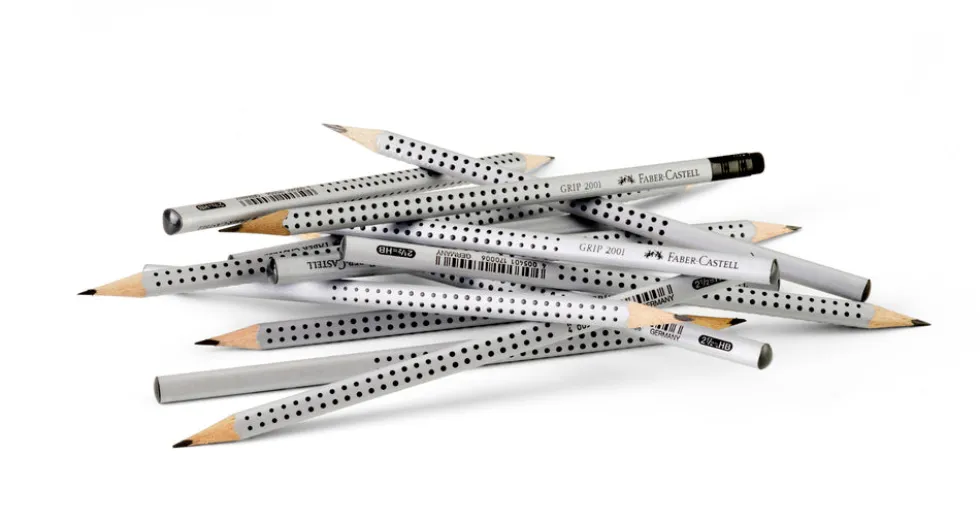 Blyant B grip 2001 Faber-Castell grå