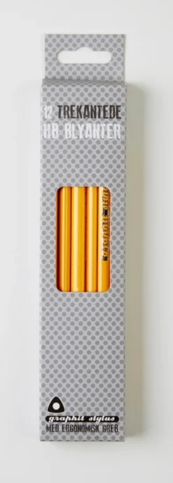 Blyant Graphit Stylus HB gul 12stk