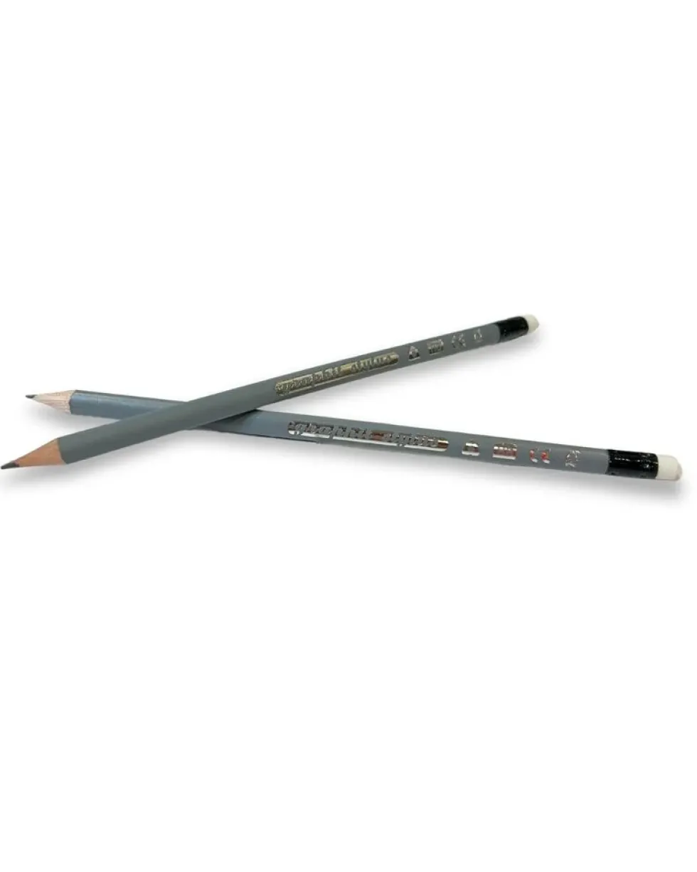 Blyant Graphit Stylus soft grip grå 12 stk