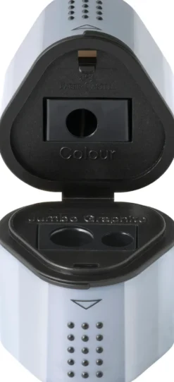 Blyantspidser Faber-Castell 3 huller grå