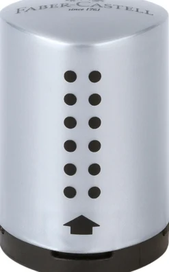 Blyantspidser grip 2001 Faber-Castell box mini sølv