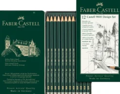 Blyant sæt pitt Faber-Castell 9000 5b-5h tin 12 ass