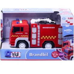 Brandbil med lys og lyd 18 cm ass