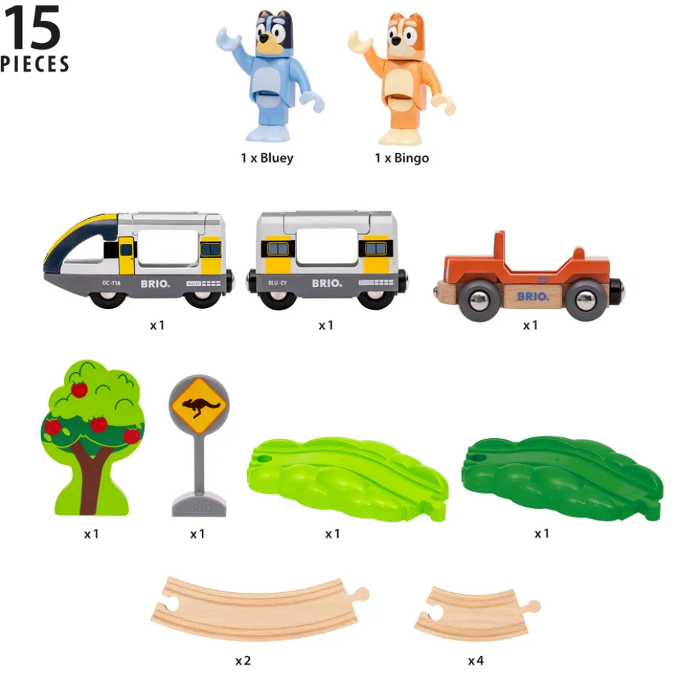 BRIO 36144 Bluey Togbane-sæt
