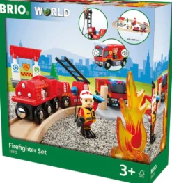 BRIO 33815 Togsæt med brandmandstema