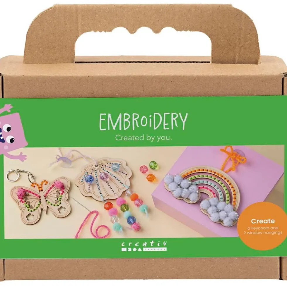 Broderi træfigurer Mini DIY Kit ass. Motiver