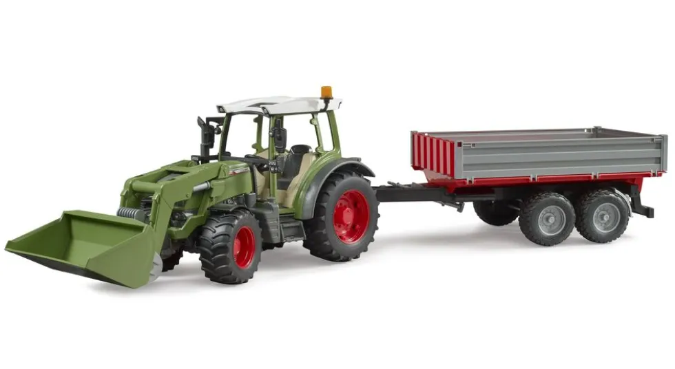 Bruder Fendt Vario 212 Frontlæsser og tipvogn