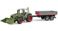 Bruder Fendt Vario 212 Frontlæsser og tipvogn