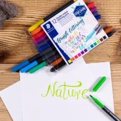 Brush letter duo Staedtler 12 ass. etui