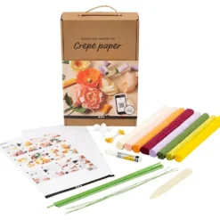 Crepepapirblomster Start DIY Kit ass. farver
