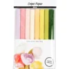 Crepepapir pastelfarver 8 ark 25 x 60 cm