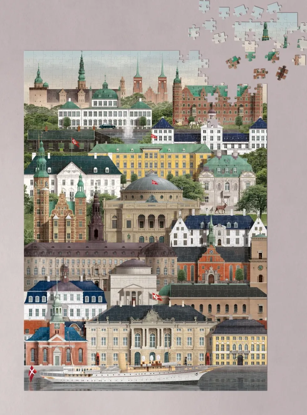 Det Kongelige Danmark 1000 brikker