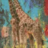 Diamond Art Giraffer 20X30Cm