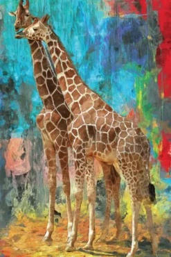 Diamond Art Giraffer 20X30Cm