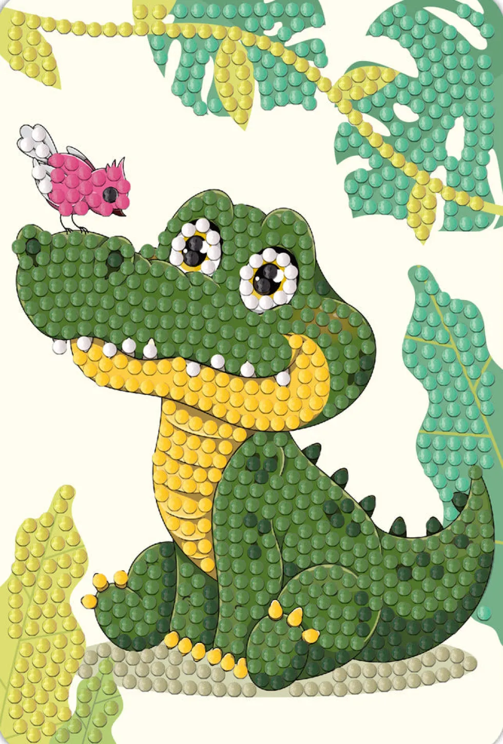 Diamond Art Krokodille 10X15Cm