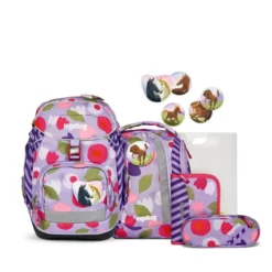 ergobag pack skoletaske-sæt flower powbear