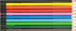 Farveblyant erasable Faber-Castell 10 stk