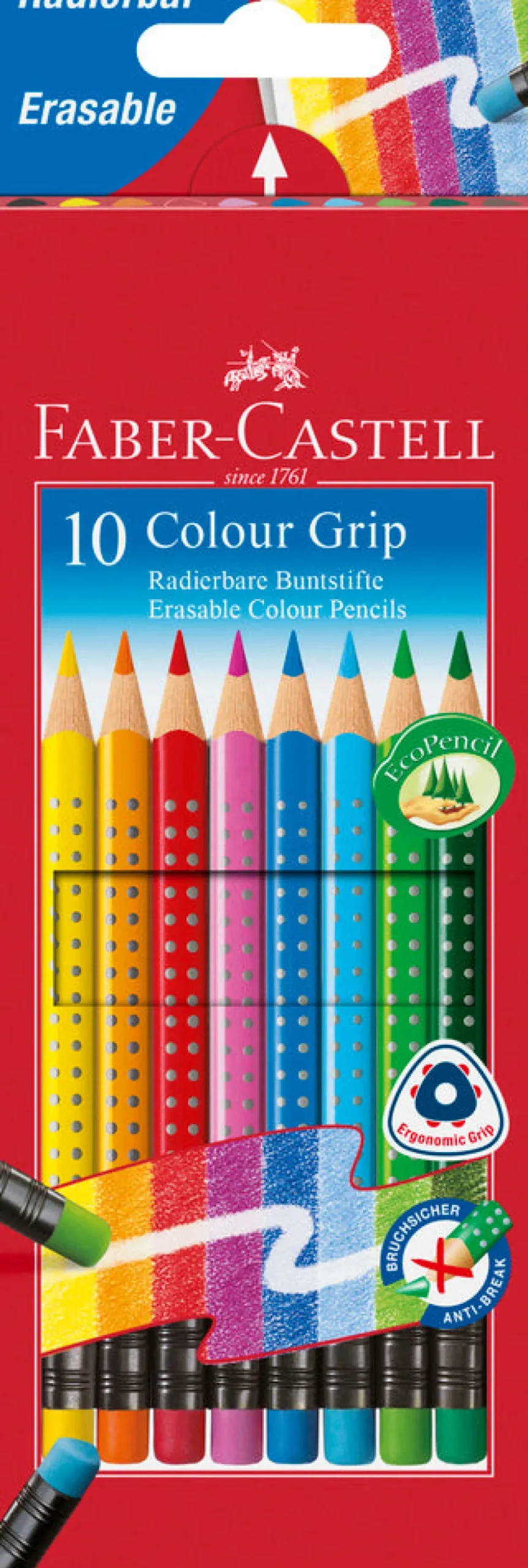 Farveblyant erasable Faber-Castell 10 stk