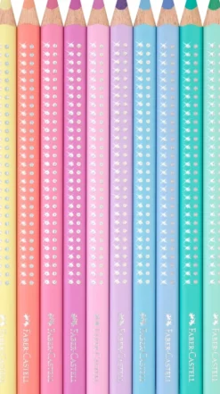 Farveblyant Faber Castell Sparkle Jumbo Pastel Havfrue 10 Ass