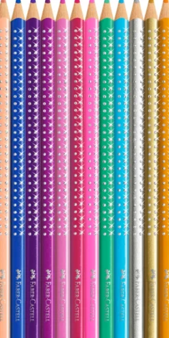 Farveblyant Faber-Castell sparkle 12 farver tinæske