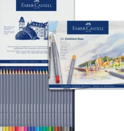 Farveblyant Goldfaber akvarel tinæske 24 ass