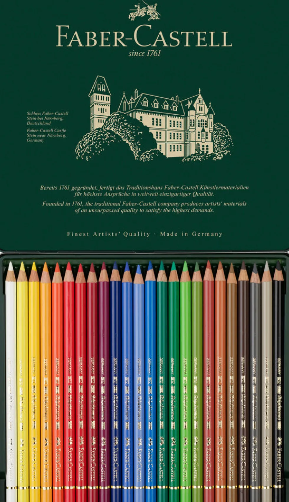 Farveblyant polychromos Faber-Castell 24 farver