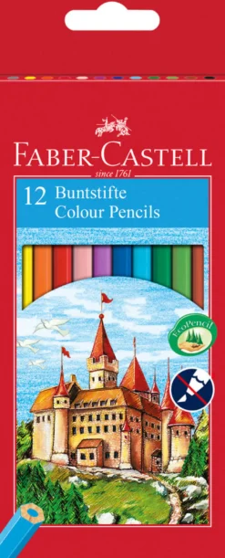 Farveblyant slot Faber-Castell 12 ass.