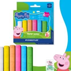 Gadekridt Staedtler Gurli Gris 6 stk ass farver