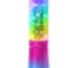 Glitter lampe med farveskift 33 cm
