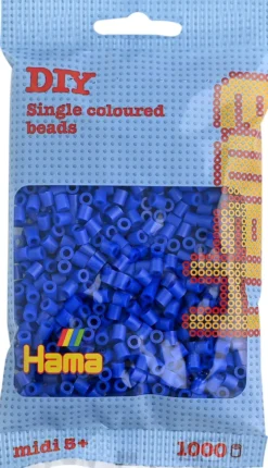 Hama midi perler 1000 stk blå 8