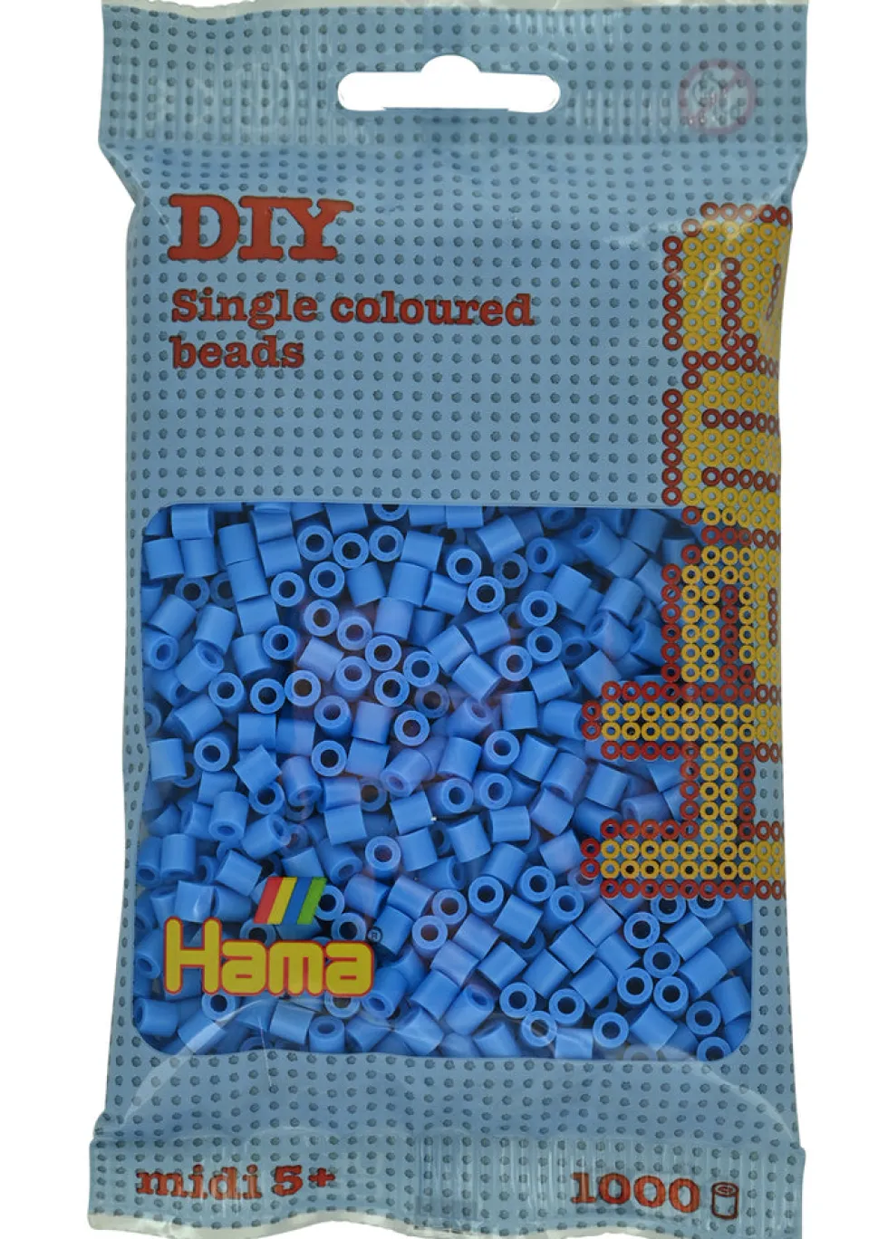 Hama midi perler 1000 stk klar blå 119