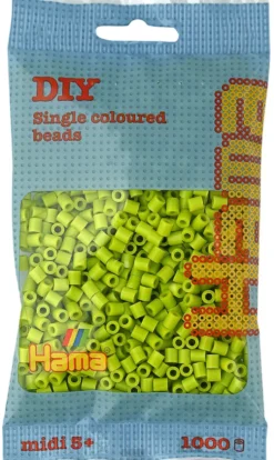 Hama midi perler 1000 stk lime 104