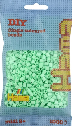 Hama midi perler 1000 stk pastel mint 98