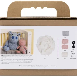 hækle japanske DIY Kit Amigurumi Honningbi i pastelfarver