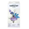 Hækle kit pastel blomster 6 stk i blå,lilla,hvid