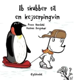 Ib skubber til en kejserpingvin