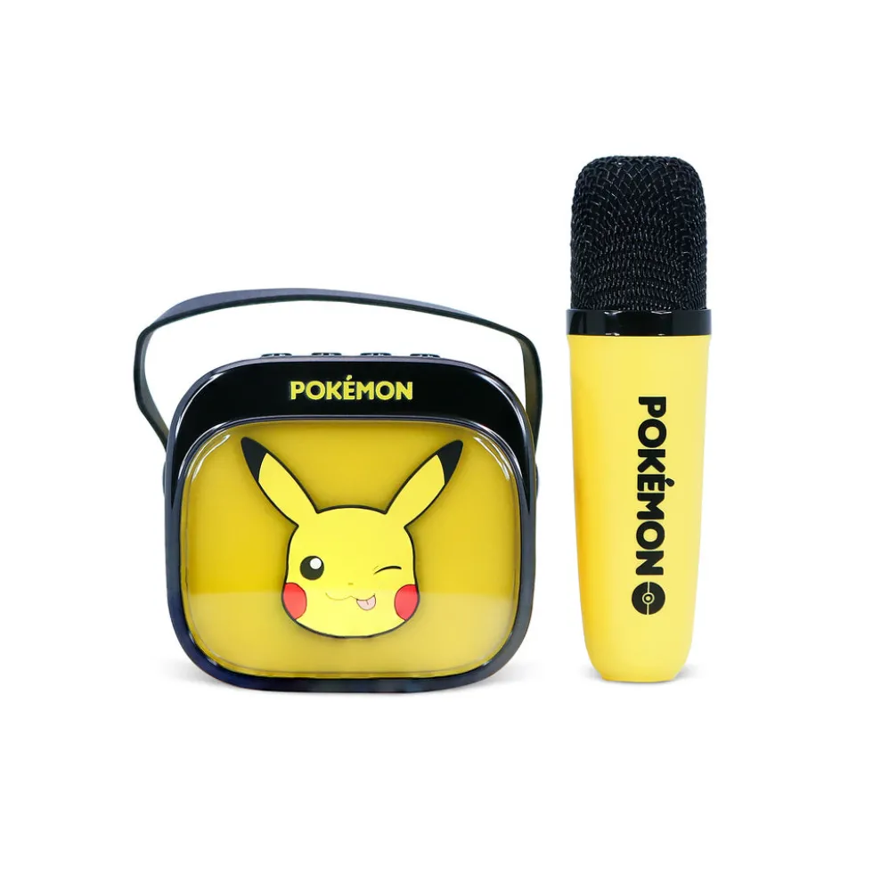 Karaokehøjttaler med mikrofon Pikachu