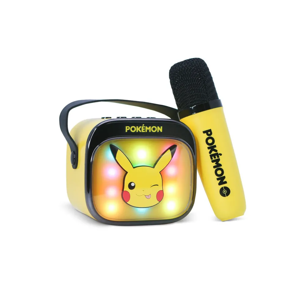 Karaokehøjttaler med mikrofon Pikachu