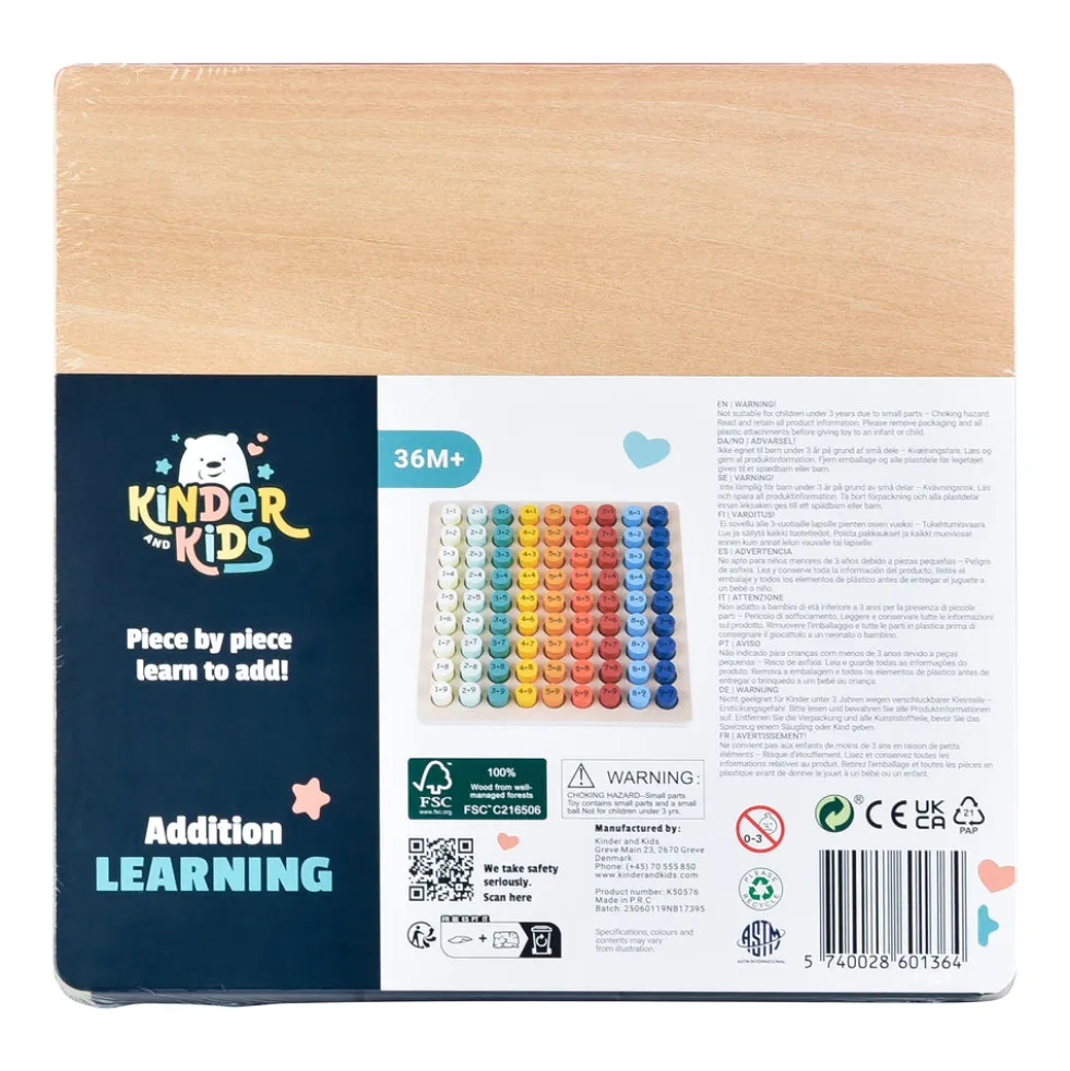 Kinder and Kids Regnetavle med plusstykker