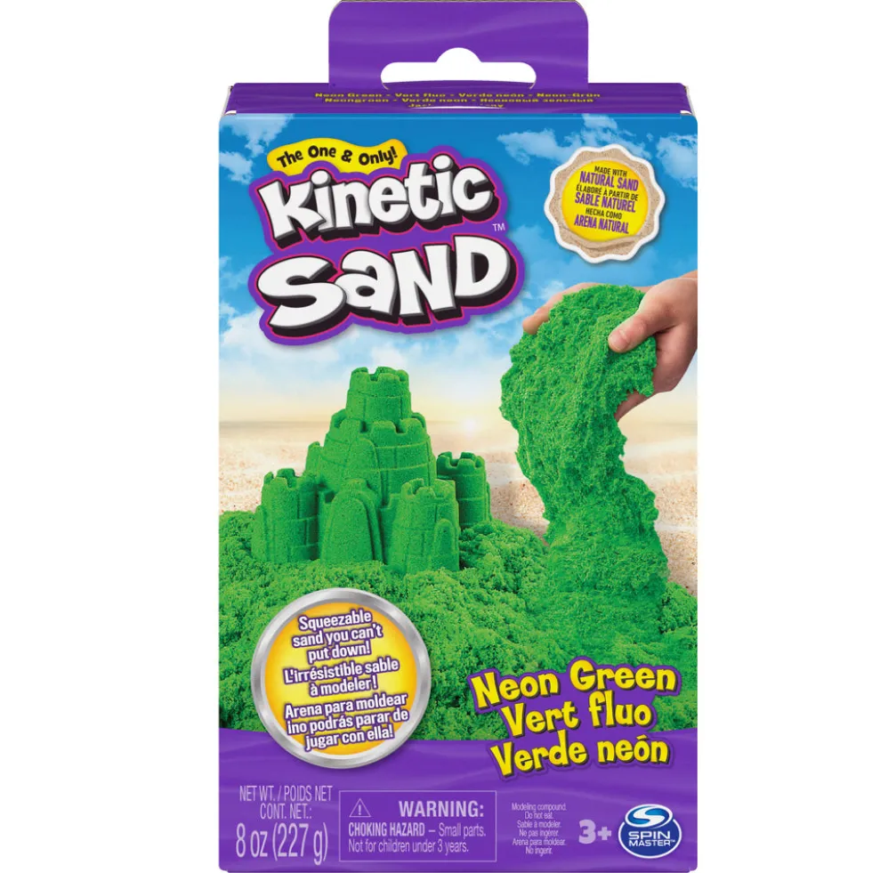 Kinetic Sand Neonboks med Primærfarver