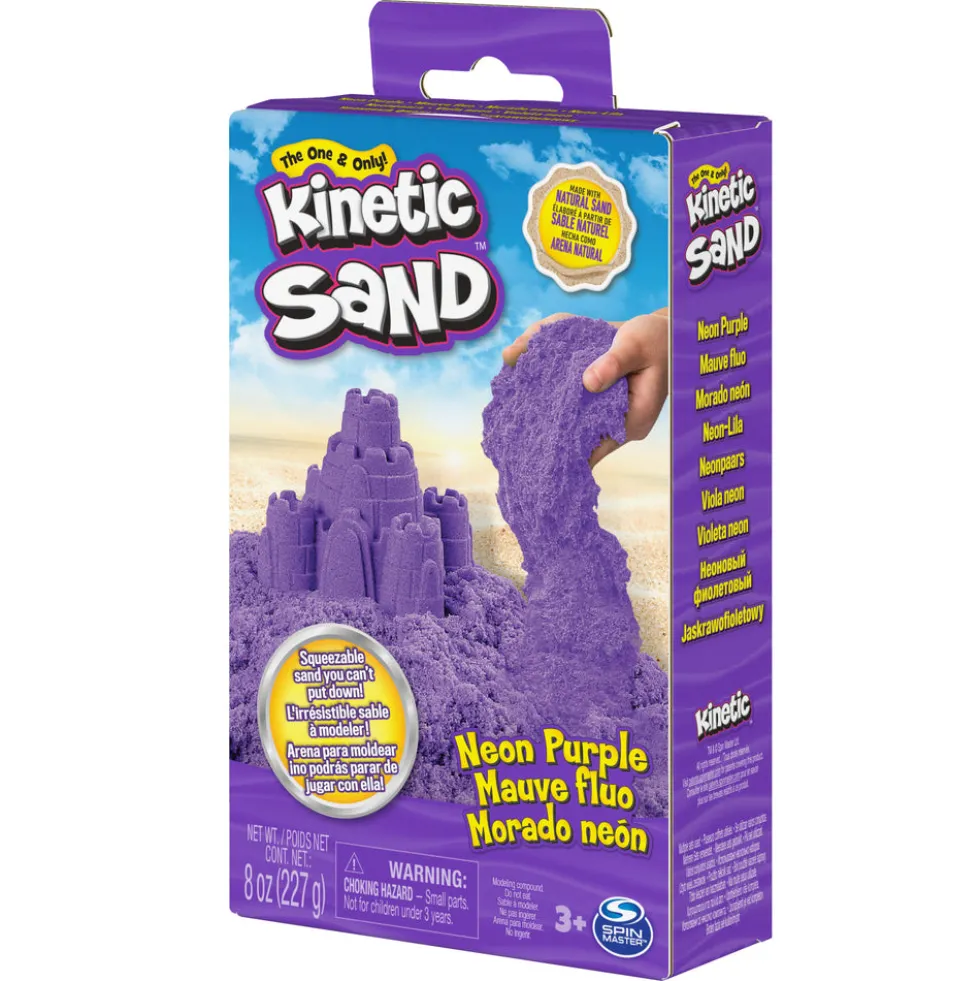 Kinetic Sand Neonboks med Primærfarver