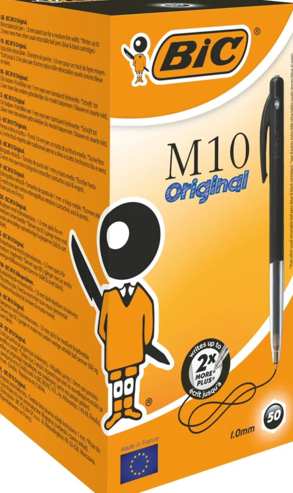 Kuglepen BIC m10 medium sort