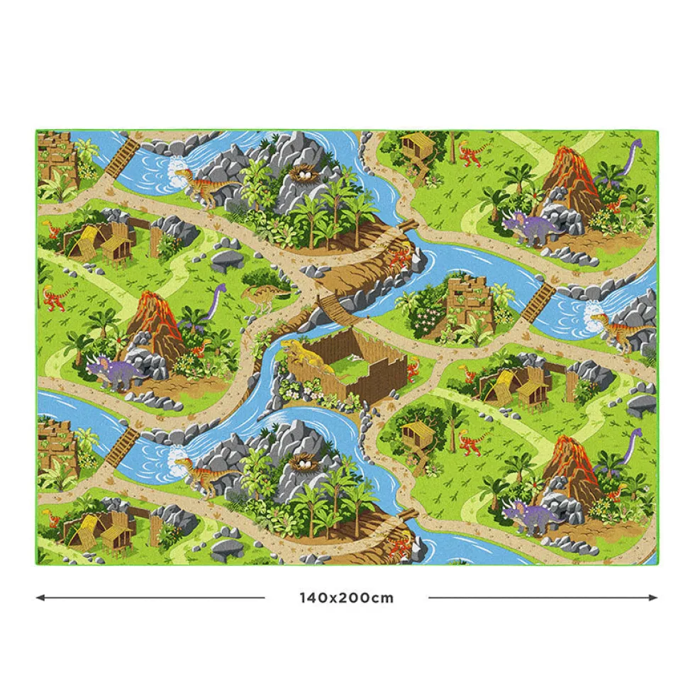 Legetæppe - Dino verden - 140 x 200 cm